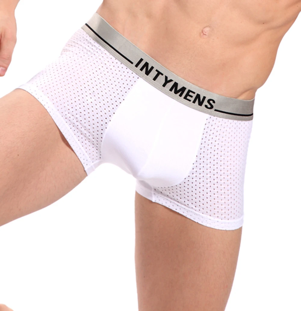 

Mesh Thin Breathable Men Underwear Sexy Soft High Quality Shorts Hot Sale Briefs Sexi Gay Elastane Bulge Pouch Boxer