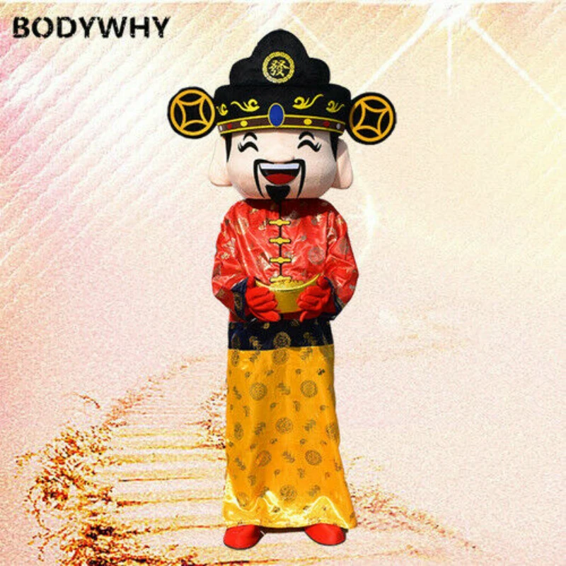 God of Wealth Mascot Costume Chinese New Year Festival Carnival Cosplay Suit Promotional Carnival Lucky Money
God of Wealth Mascot Costume Chinese New Year Festival Carnival Cosplay Suit Promotional Carnival Lucky Money