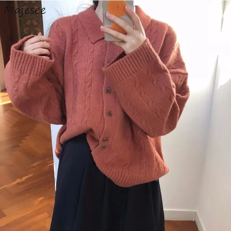 Cardigans Womens Vintage Solid Thick Loose Leisure Plus Size 3XL Lazy Retro Students Preppy Style Harajuku Sweaters Knitted New
Cardigans Womens Vintage Solid Thick Loose Leisure Plus Size 3XL Lazy Retro Students Preppy Style Harajuku Sweaters Knitted New