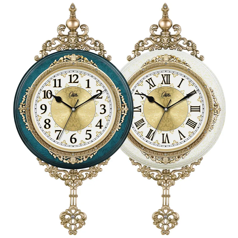 European-style personality living room luxury creative swing wall watch baroque silent atmosphere bedroom quartz clock WF1103
European-style personality living room luxury creative swing wall watch baroque silent atmosphere bedroom quartz clock WF1103