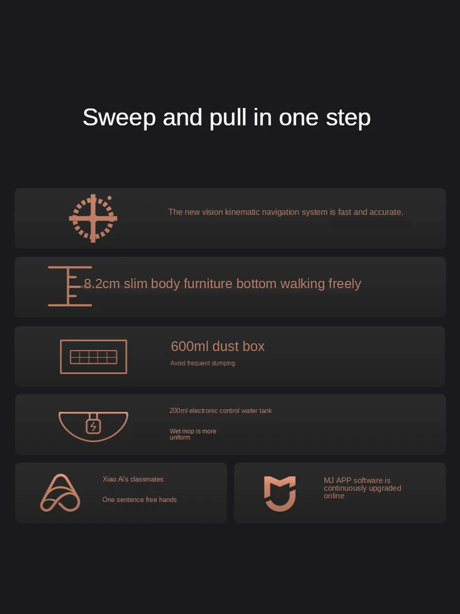 Xiaomi Sweeping Robot 1C Intelligent Home Automatic Sweeping and Mopping All-in-One Machine
Xiaomi Sweeping Robot 1C Intelligent Home Automatic Sweeping and Mopping All-in-One Machine