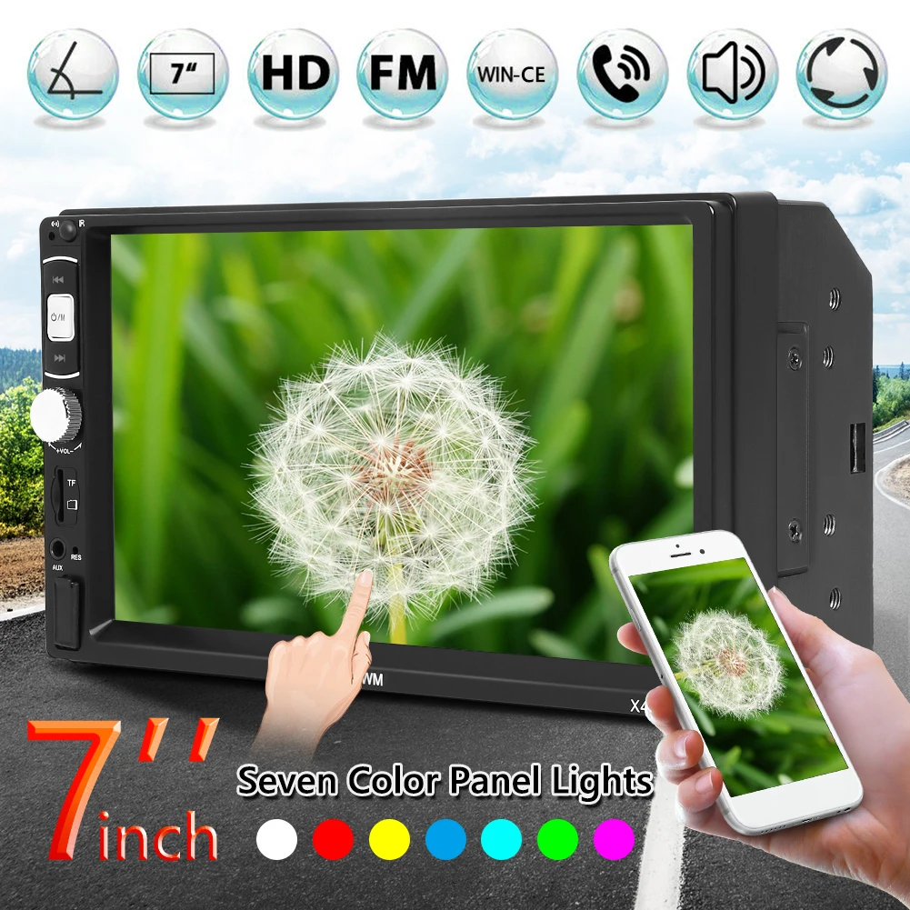 7 inch Display BT AUX FM Radios Touch Screen HD Multimedia Players 2 DIN Car Stereo Multimedia Video Players
7 inch Display BT AUX FM Radios Touch Screen HD Multimedia Players 2 DIN Car Stereo Multimedia Video Players