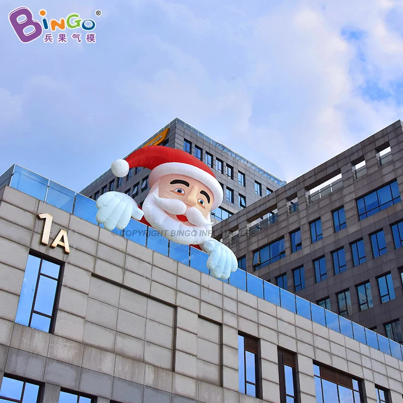 

Inflatable Santa Claus Cartoon Father Christmas for Building Decoration 5x2.7x3.9 Meters