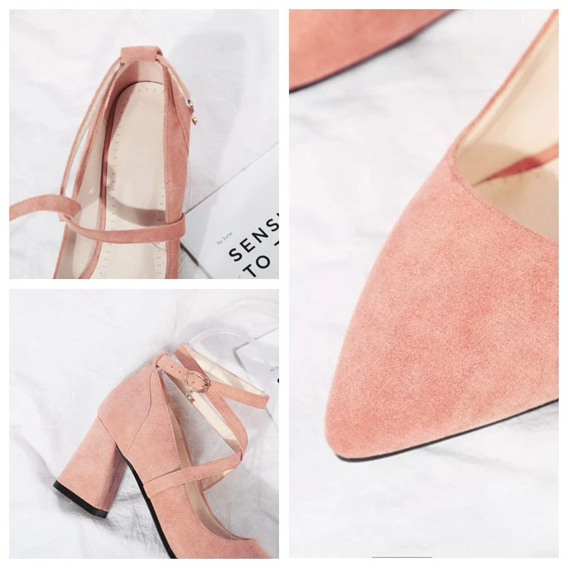 REAVE CAT New 2021 Women Pumps Pointed Toe 7cm High Block Heels Flock Buckle Cross Strap Sexy Stylish Big Size 43 Date A3624
REAVE CAT New 2021 Women Pumps Pointed Toe 7cm High Block Heels Flock Buckle Cross Strap Sexy Stylish Big Size 43 Date A3624