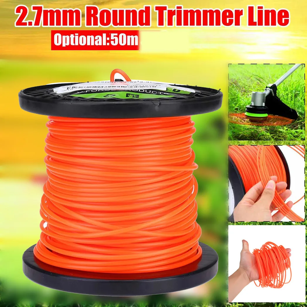 2.7mm Orange Round Brushcutter Strimmer Trimmer Cord Line Lawn Mower Wire Nylon Rope For STIHL Cutting Tool Garden Accessories
2.7mm Orange Round Brushcutter Strimmer Trimmer Cord Line Lawn Mower Wire Nylon Rope For STIHL Cutting Tool Garden Accessories