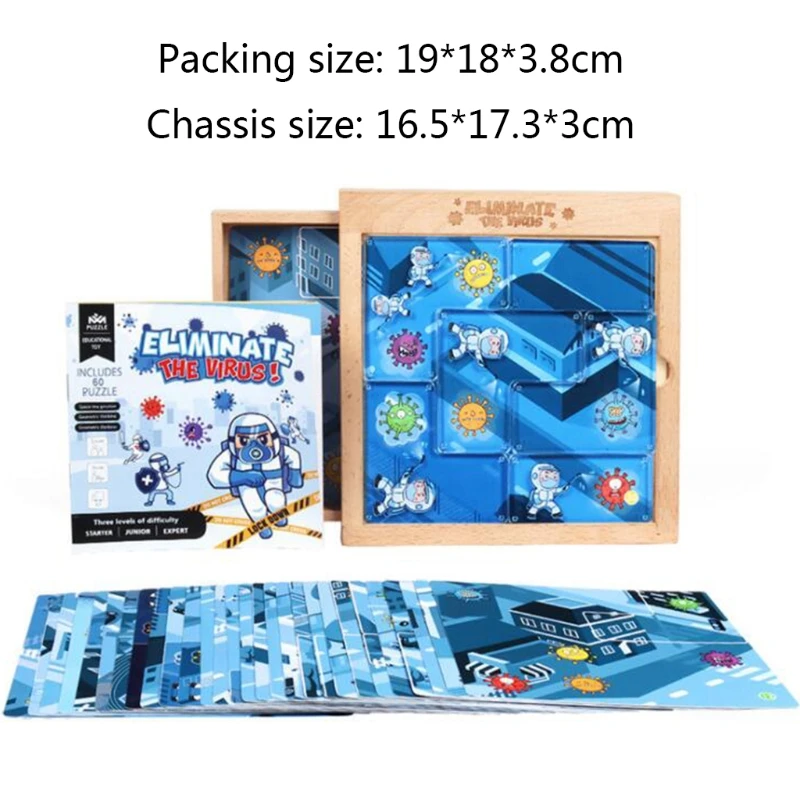 Multifunctional Brain Developmental Puzzle for Toddler Wooden Viruss Cognition Tangram Educational Primary School Toy
Multifunctional Brain Developmental Puzzle for Toddler Wooden Viruss Cognition Tangram Educational Primary School Toy