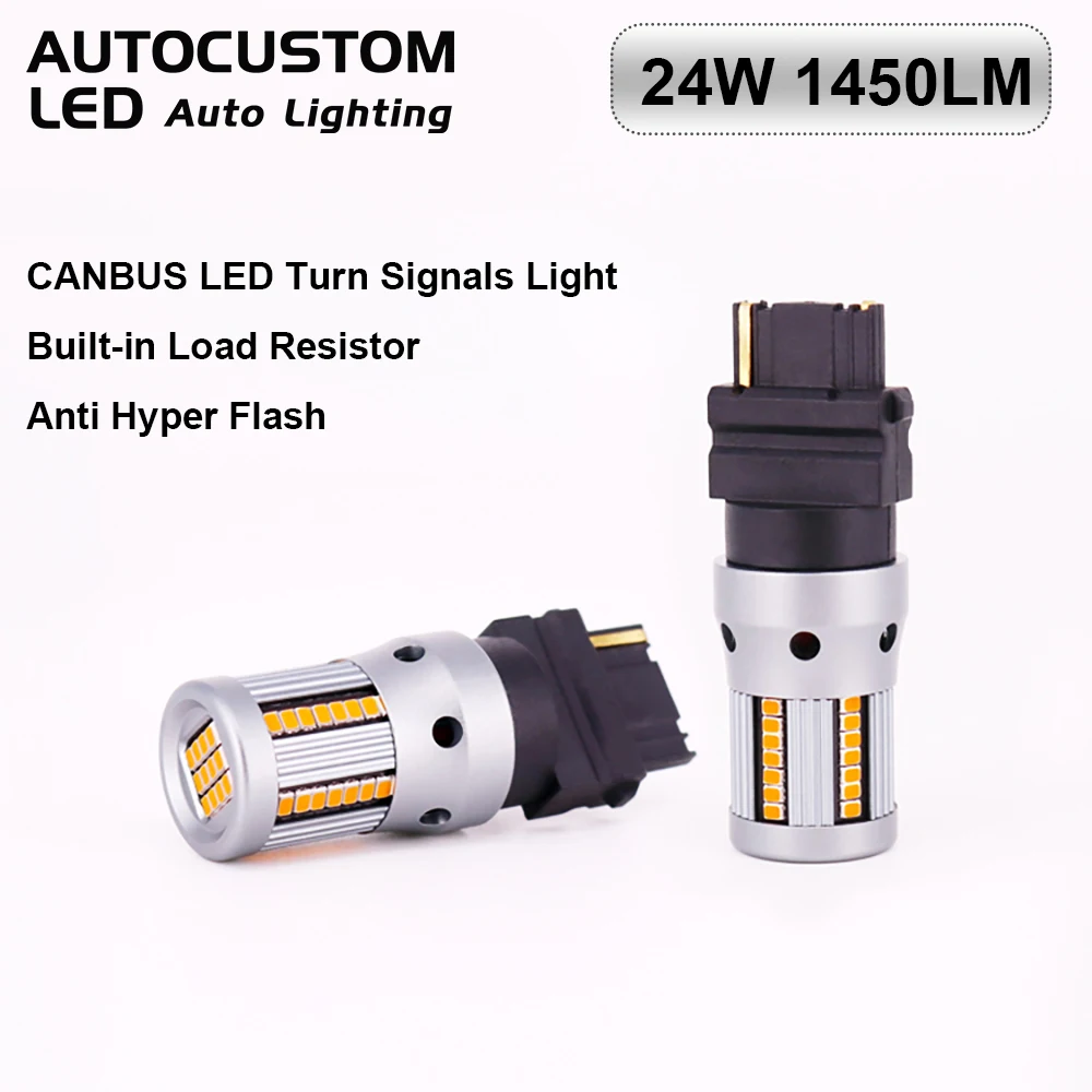2pcs KST 3156 T25 P27W LED Bulb CANBUS Amber Yellow Turn Signals Light with Built-in Load Resistor 54PCS Chips 3156NA 3056 4056
2pcs KST 3156 T25 P27W LED Bulb CANBUS Amber Yellow Turn Signals Light with Built-in Load Resistor 54PCS Chips 3156NA 3056 4056