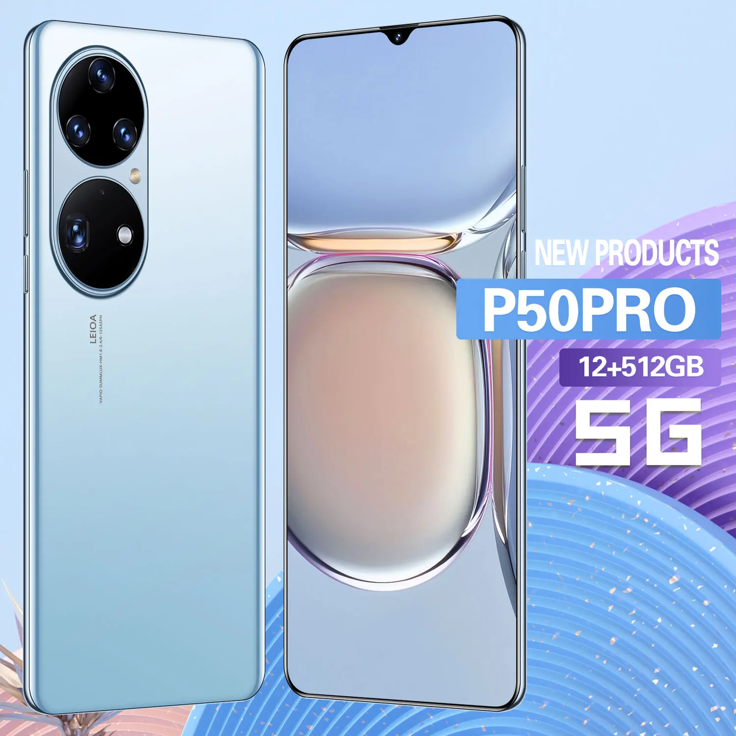 New Arrival P50 Pro 6.72 Inch 12GB+512GB 16+32MP 3040*1440 Deca Core MTK6889 Smartphones 6800mAh Face ID Andriod 10 Cellphones
New Arrival P50 Pro 6.72 Inch 12GB+512GB 16+32MP 3040*1440 Deca Core MTK6889 Smartphones 6800mAh Face ID Andriod 10 Cellphones