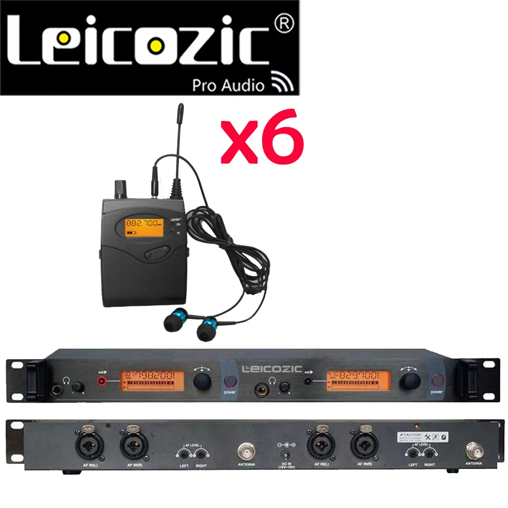 Leicozic Professional UHF Wireless In-Ear Headphones Monitor System 6pcs receivers In Ear Monitor IEM System Stage Monitoring
Leicozic Professional UHF Wireless In-Ear Headphones Monitor System 6pcs receivers In Ear Monitor IEM System Stage Monitoring