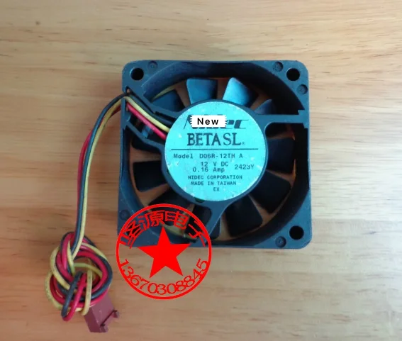 Для Nidec D06R-12TH 35B DC 12V 0.16A 3-проводной 60x60x15 мм вентилятор охлаждения сервера
Для Nidec D06R-12TH 35B DC 12V 0.16A 3-проводной 60x60x15 мм вентилятор охлаждения сервера