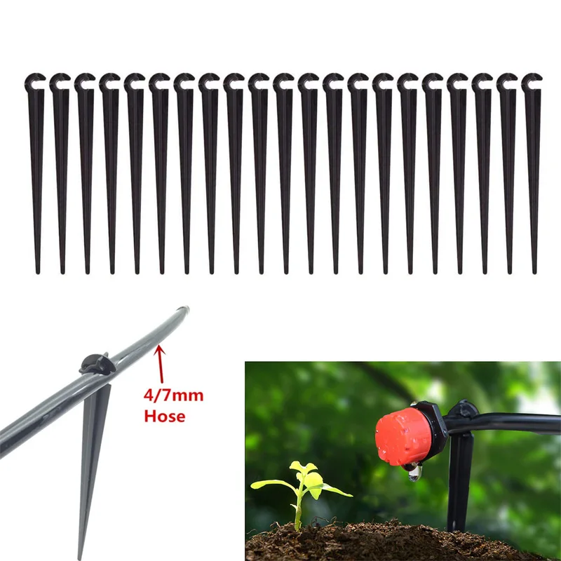 20 Pcs Irrigation Drip Support Stakes for 1/4-Inch Tubing Hose Garden C Shape Fixed Stems 4/7mm Hose Holder Irrigation Accessory
20 Pcs Irrigation Drip Support Stakes for 1/4-Inch Tubing Hose Garden C Shape Fixed Stems 4/7mm Hose Holder Irrigation Accessory