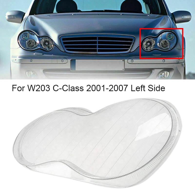Car Front Headlight Clear Lens Lampshade Shell Cover for Mercedes Benz 2001-2007 W203 C-Cl 180 200 230 260 280
Car Front Headlight Clear Lens Lampshade Shell Cover for Mercedes Benz 2001-2007 W203 C-Cl 180 200 230 260 280