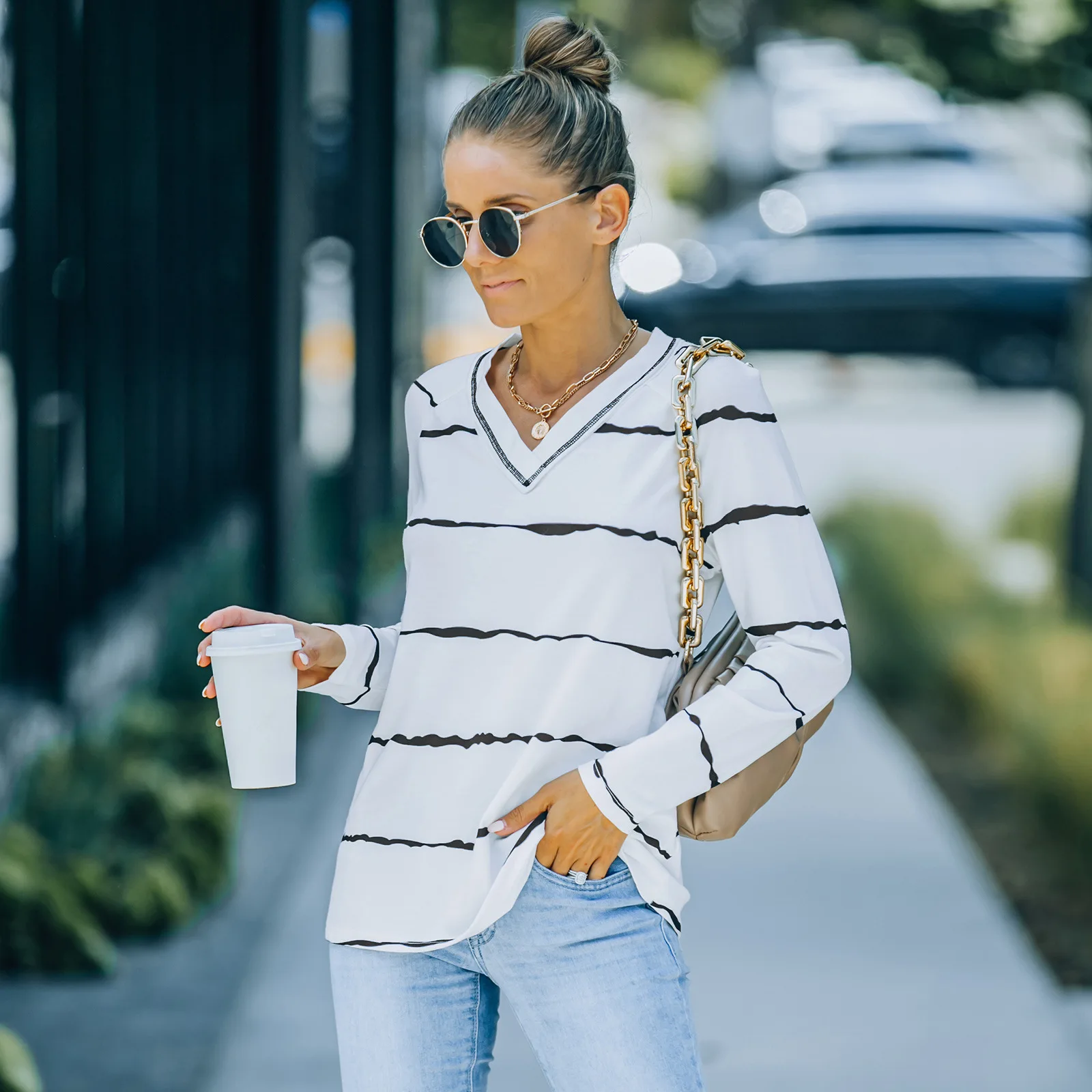 Classic Blue Purple T shirt For Women'S 2021 Spring Autumn Long Sleeves Loose Tshirt Top Tees
Classic Blue Purple T shirt For Women'S 2021 Spring Autumn Long Sleeves Loose Tshirt Top Tees