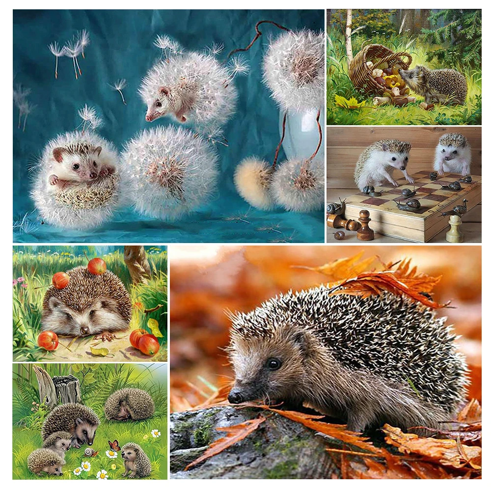 5D DIY Diamond Painting Animals Hedgehog Cross Stitch Kits Full Drill Square Embroidery Mosaic Art Picture of Home Decoration
5D DIY Diamond Painting Animals Hedgehog Cross Stitch Kits Full Drill Square Embroidery Mosaic Art Picture of Home Decoration