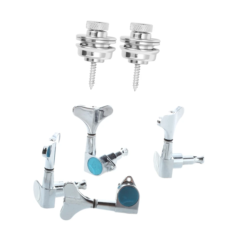 1 Set Sealed Bass Tuning Pegs Tuners Machine Heads & 2 Pcs Non-Slip Guitar Strap Lock Guitar Belts Buckle
1 Set Sealed Bass Tuning Pegs Tuners Machine Heads & 2 Pcs Non-Slip Guitar Strap Lock Guitar Belts Buckle