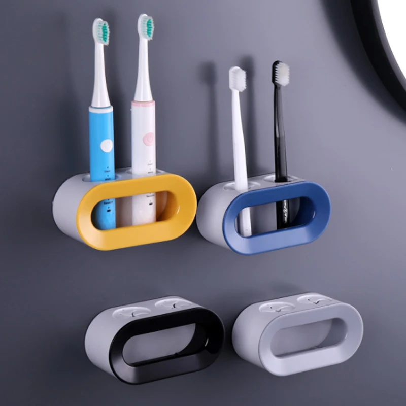 Double Hole Toothbrush Rack Bathroom Electric Toothbrush Holder Punch-free Toothbrush Storage Rack Self-adhesive Stand Rack
Double Hole Toothbrush Rack Bathroom Electric Toothbrush Holder Punch-free Toothbrush Storage Rack Self-adhesive Stand Rack
