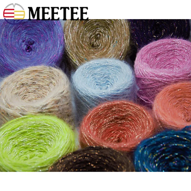 100g Meetee Wool Blended Yarn Mohair Metallic Hand Knitting Material DIY Handmade Coat Sweater Scarf Hometextile Accessories
100g Meetee Wool Blended Yarn Mohair Metallic Hand Knitting Material DIY Handmade Coat Sweater Scarf Hometextile Accessories