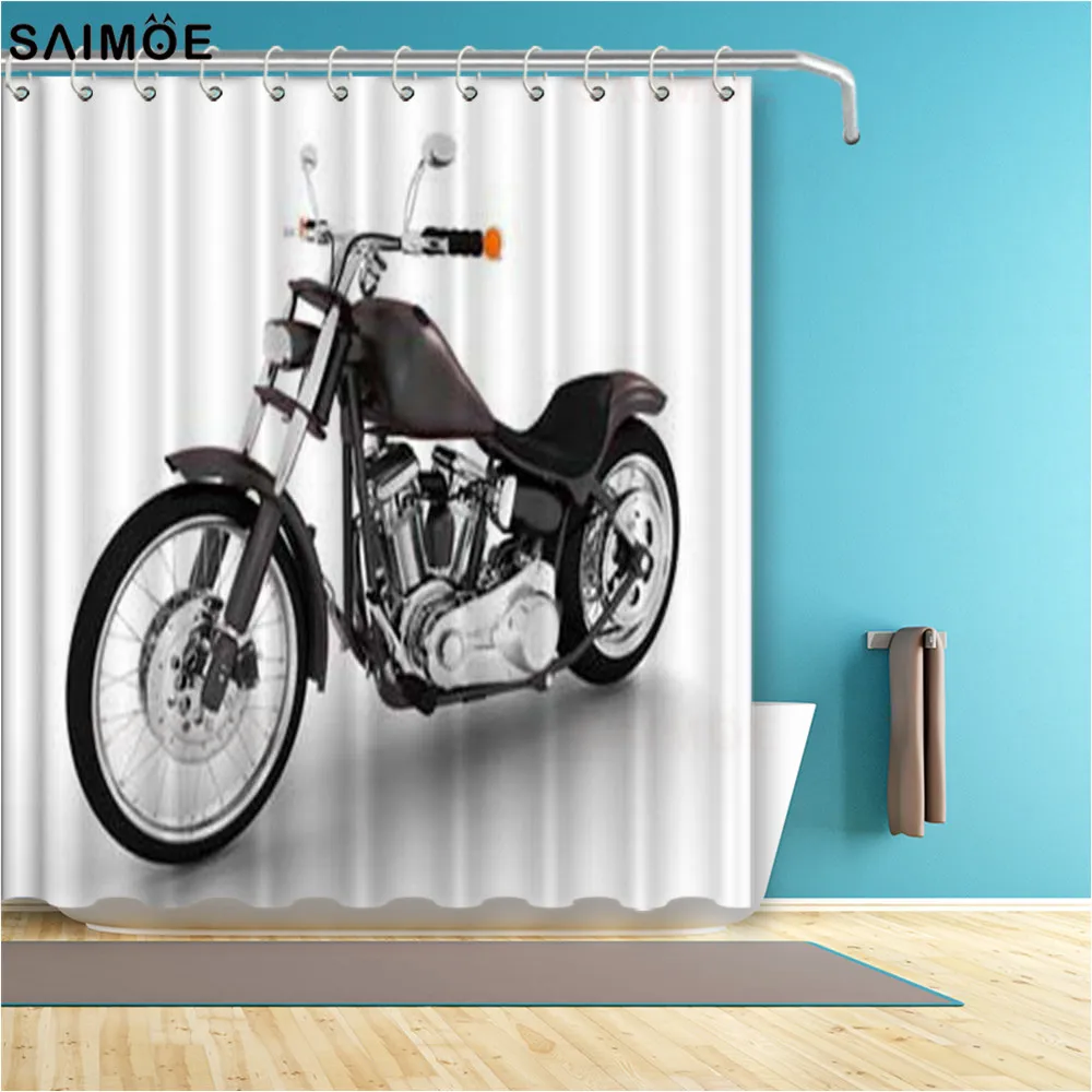 Black Art Shower Curtain Polyester Shower Curtains Bathroom Handsome Motorcycle Cool Man Curtain Washable Bath Screen Sets
Black Art Shower Curtain Polyester Shower Curtains Bathroom Handsome Motorcycle Cool Man Curtain Washable Bath Screen Sets