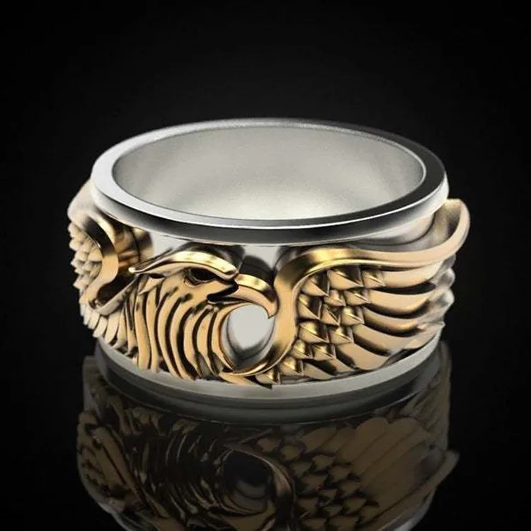 Fashion Jewelry Rings, The golden eagle ring, Men's ring
Fashion Jewelry Rings, The golden eagle ring, Men's ring