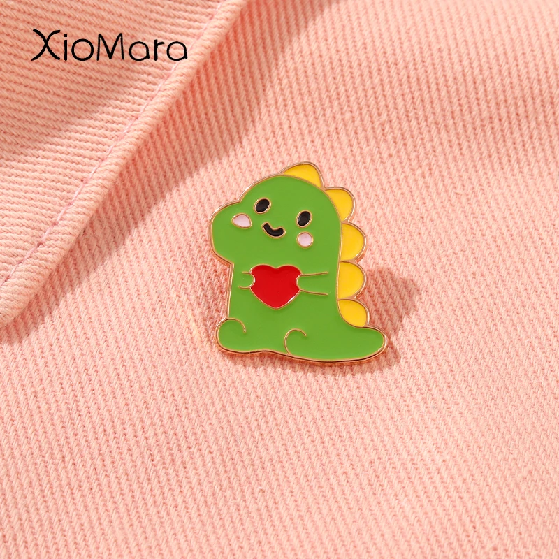 Cartoon Dinosaur Enamel Pins Green Color Lovely Badges With Animal Brooches Bag Clothes Lapel Pins Jewelry Gift For Women Kids
Cartoon Dinosaur Enamel Pins Green Color Lovely Badges With Animal Brooches Bag Clothes Lapel Pins Jewelry Gift For Women Kids