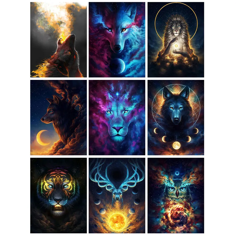 5D Diamond Painting Fantasy Animal Wolf Lion Picture Cross Stitch Kit Full Drill Embroidery Living Room Decor Handmade DIY Gift
5D Diamond Painting Fantasy Animal Wolf Lion Picture Cross Stitch Kit Full Drill Embroidery Living Room Decor Handmade DIY Gift