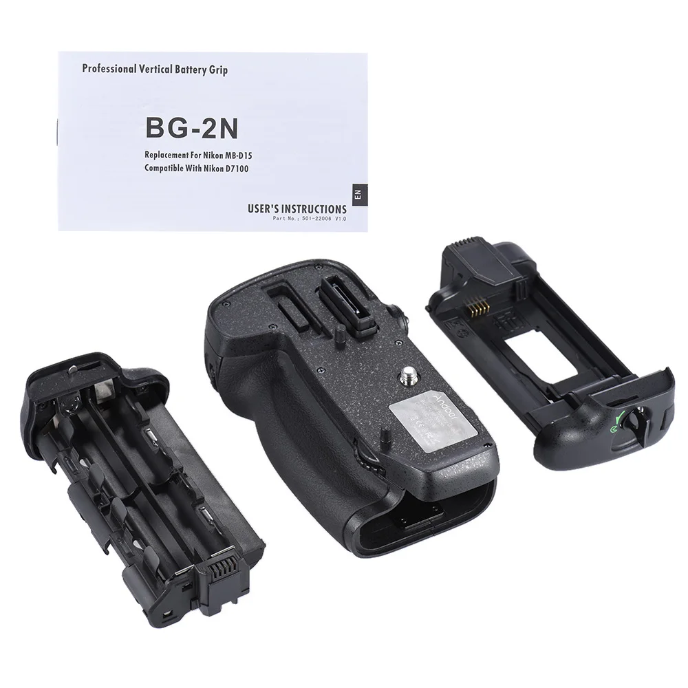 Andoer BG-2N Vertical Battery Grip Holder for Nikon D7100/D7200 DSLR Camera Compatible with EN-EL Battery
Andoer BG-2N Vertical Battery Grip Holder for Nikon D7100/D7200 DSLR Camera Compatible with EN-EL Battery