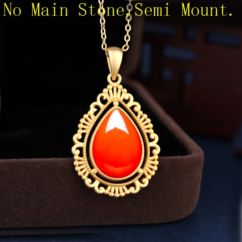 925 Sterling SIlver 10x14mm Pear Cabochon Semi Mount Pendant fit Amber Agate Garnet Gemstone Setting
925 Sterling SIlver 10x14mm Pear Cabochon Semi Mount Pendant fit Amber Agate Garnet Gemstone Setting