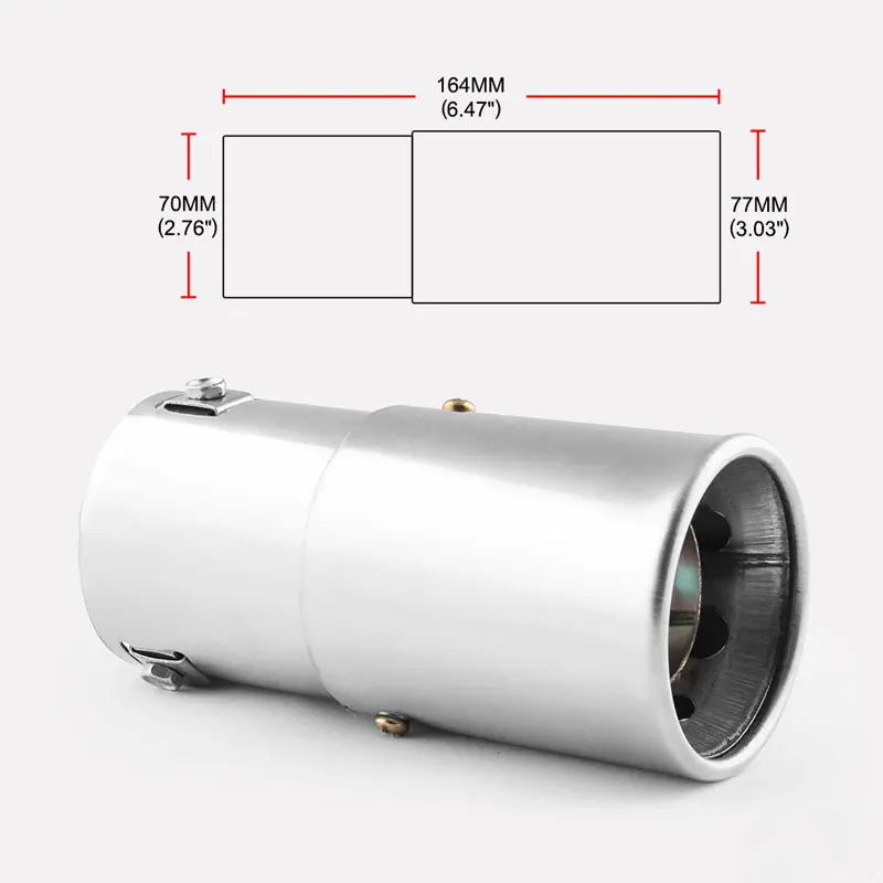 1Pcs Universal Car LED Exhaust Pipe Red Light Flaming Muffler Tip Stainless Steel Trim Modified Car Rear Tail Throat
1Pcs Universal Car LED Exhaust Pipe Red Light Flaming Muffler Tip Stainless Steel Trim Modified Car Rear Tail Throat