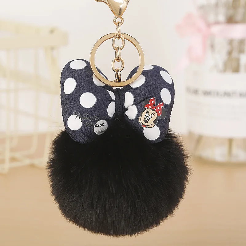 Disney 23 Color Minnie Key Chain Cartoon Polka Dot Bow Pom-Pom Key Ring Pendant Car Bag Ornament Fashion Parts Toy
Disney 23 Color Minnie Key Chain Cartoon Polka Dot Bow Pom-Pom Key Ring Pendant Car Bag Ornament Fashion Parts Toy
