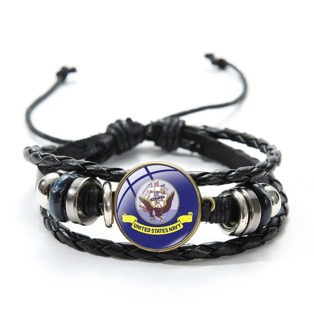 Винтажный Браслет морской пехоты США военно-морской символ