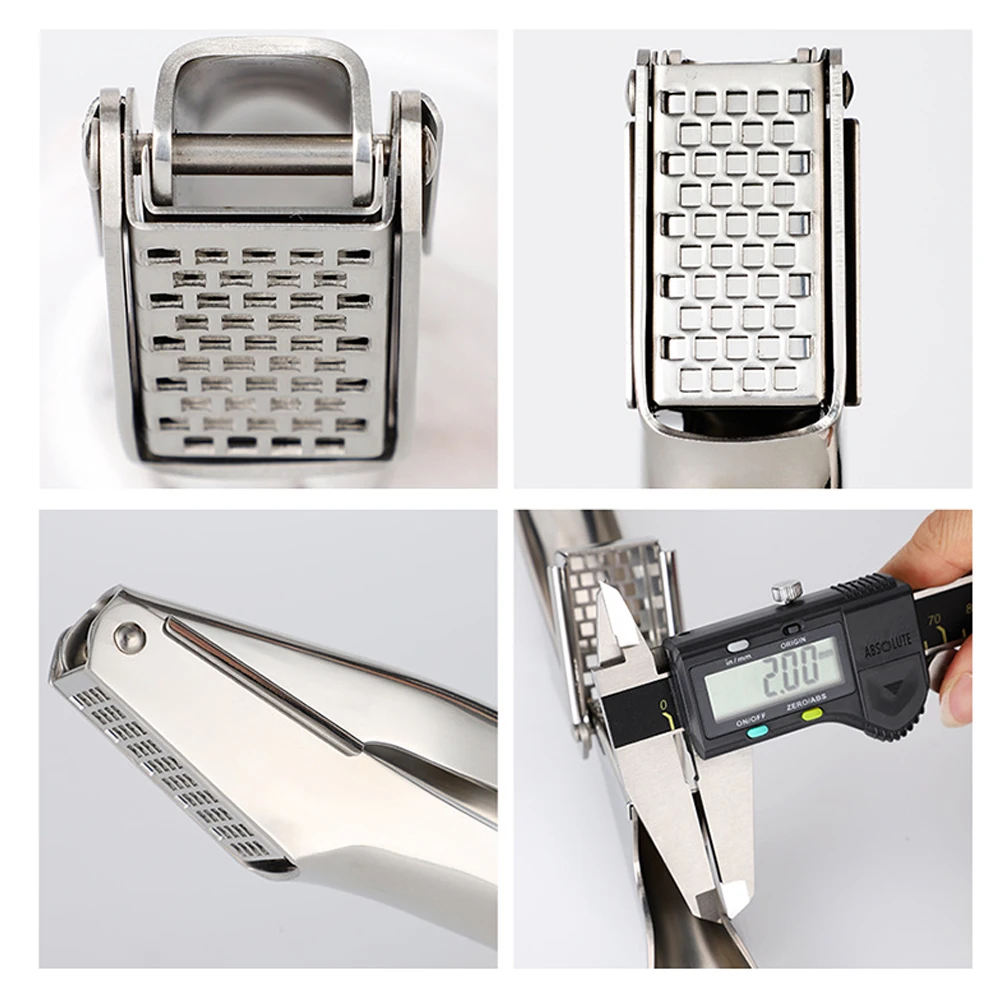 Square Hole Stainless Steel Garlic Ginger Manual Control Vegetables Ginger Squeezer Kitchen Accessories Home Cooking Tool
Square Hole Stainless Steel Garlic Ginger Manual Control Vegetables Ginger Squeezer Kitchen Accessories Home Cooking Tool