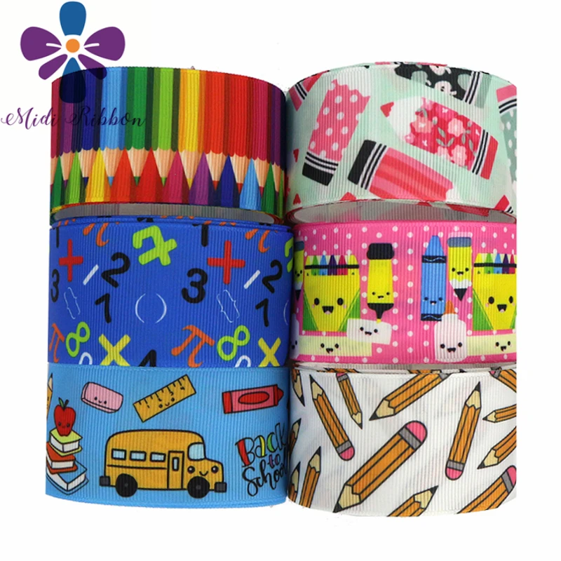 16mm-75mm Back to School Series Pencil Cartoon Car Printed Grosgrain/Foe Ribbon DIY Hair Bowknots 50yards/roll
16mm-75mm Back to School Series Pencil Cartoon Car Printed Grosgrain/Foe Ribbon DIY Hair Bowknots 50yards/roll