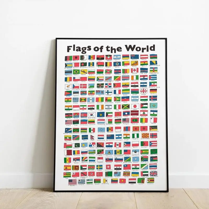 Flags of World Canvas Painting Graffiti Poster Print Countries Flags Wall Art Educational Kids Nursery Wall Pictures Home Decor
Flags of World Canvas Painting Graffiti Poster Print Countries Flags Wall Art Educational Kids Nursery Wall Pictures Home Decor
