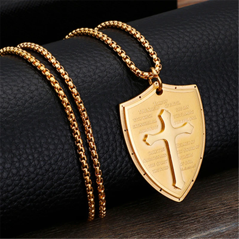 Stainless Steel Black Silver Color Cross Necklaces Mix Gold Triangle Shield Men Religion Cross Solid Pendant Male Jewelry Gifts
Stainless Steel Black Silver Color Cross Necklaces Mix Gold Triangle Shield Men Religion Cross Solid Pendant Male Jewelry Gifts
