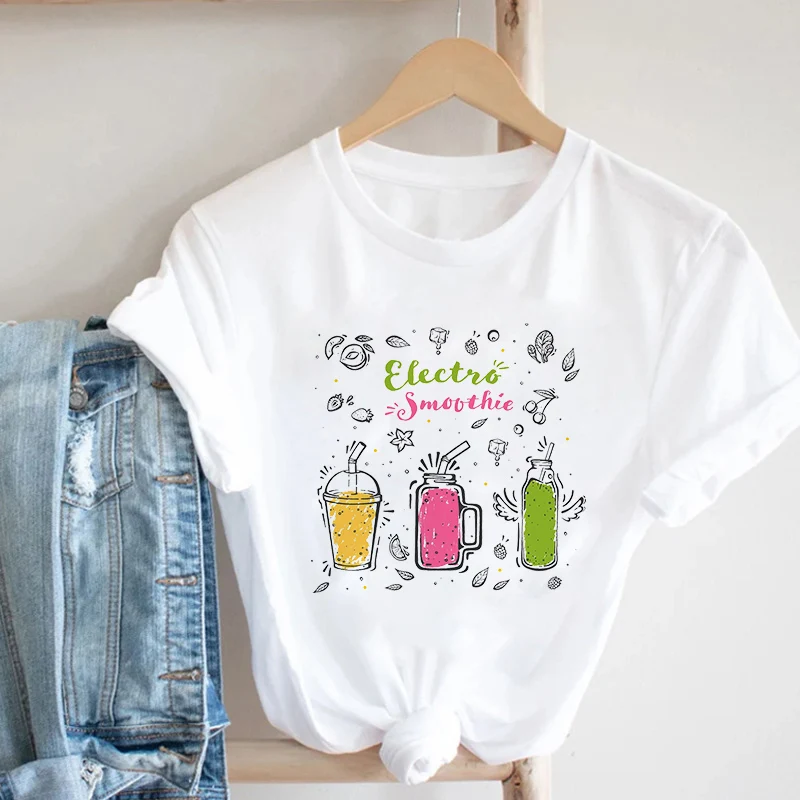 Womens lovely Graphic Tops White Tee Round Neck Summer Clothes Simple T-shirt Harajuku Female Casual Loose couple Tops
Womens lovely Graphic Tops White Tee Round Neck Summer Clothes Simple T-shirt Harajuku Female Casual Loose couple Tops