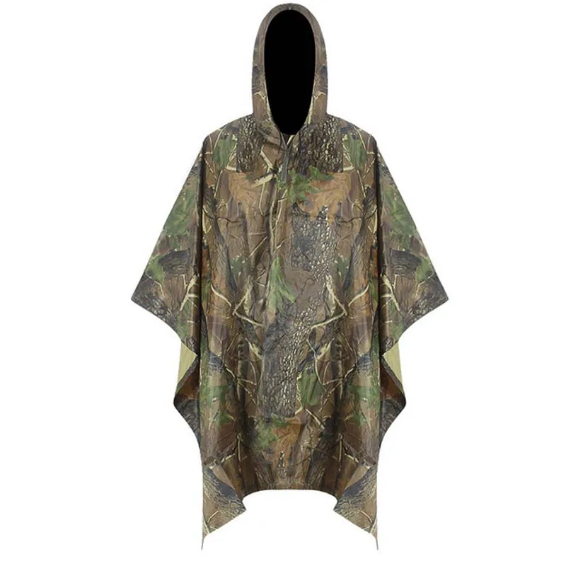Multifunction Military Waterproof Camo Raincoat Rain Coat Men Women Raining Poncho for Camping Fishing Motorcycle
Multifunction Military Waterproof Camo Raincoat Rain Coat Men Women Raining Poncho for Camping Fishing Motorcycle