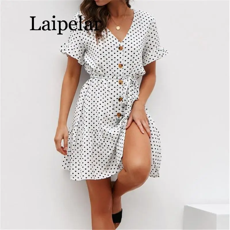 Summer Sexy Ruffles Wrap v neck party dress women boho dots dress Rompers Vintage three quarter chic mini dress
Summer Sexy Ruffles Wrap v neck party dress women boho dots dress Rompers Vintage three quarter chic mini dress