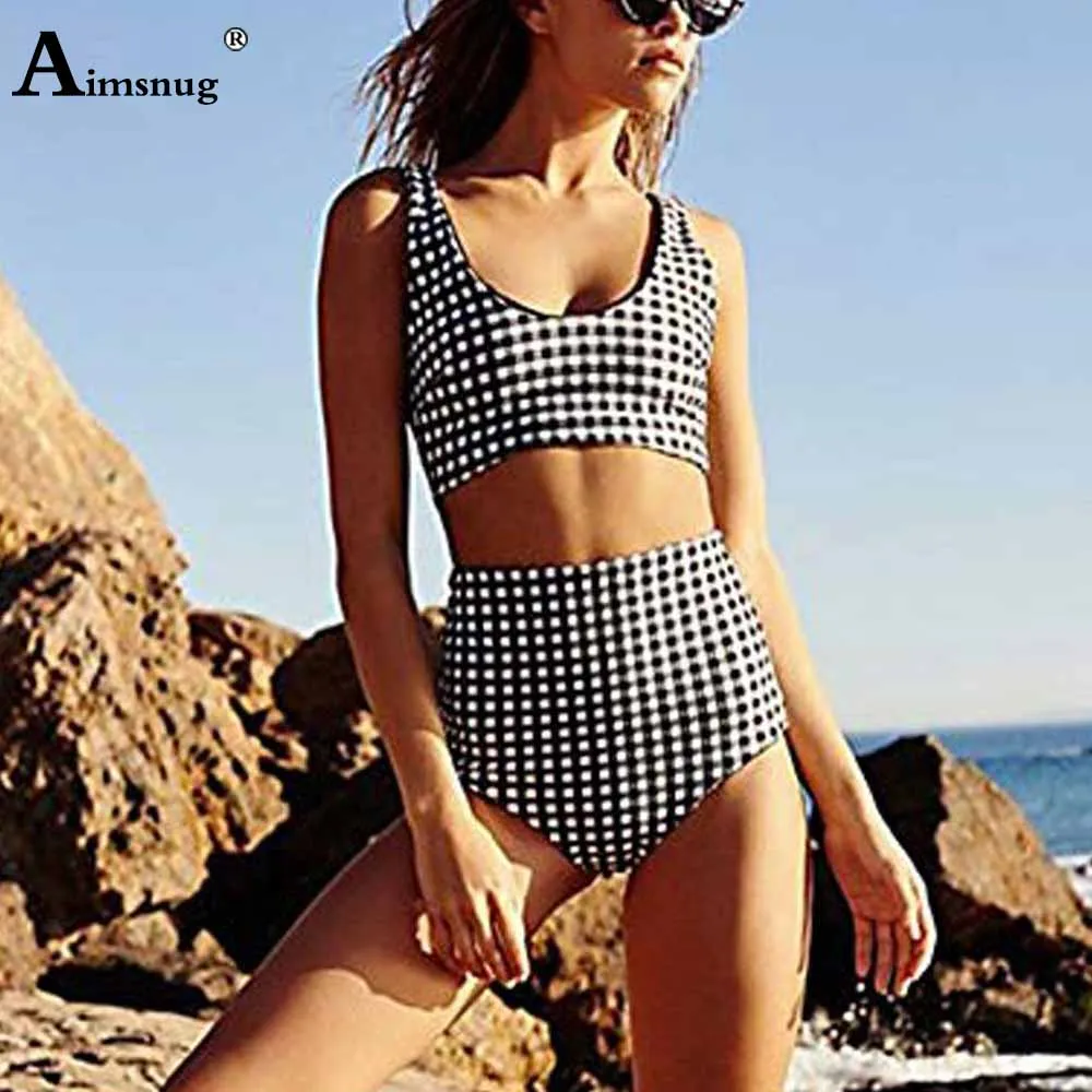 European Style 2021 Women Bikini Sets High Waist Swimsuit Classic Plaid Two Pieces Swimwear Crop TOP Sexy Monokini Bathing Suits
European Style 2021 Women Bikini Sets High Waist Swimsuit Classic Plaid Two Pieces Swimwear Crop TOP Sexy Monokini Bathing Suits
