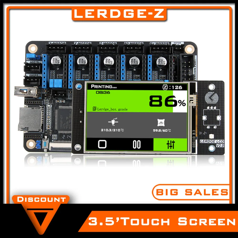 New LERDGE-Z 3D Printer Board 32bit for control board parts motherboard with STM32 ARM 32 Bit Mainboard tmc2208 lv8729 TMC2209
New LERDGE-Z 3D Printer Board 32bit for control board parts motherboard with STM32 ARM 32 Bit Mainboard tmc2208 lv8729 TMC2209