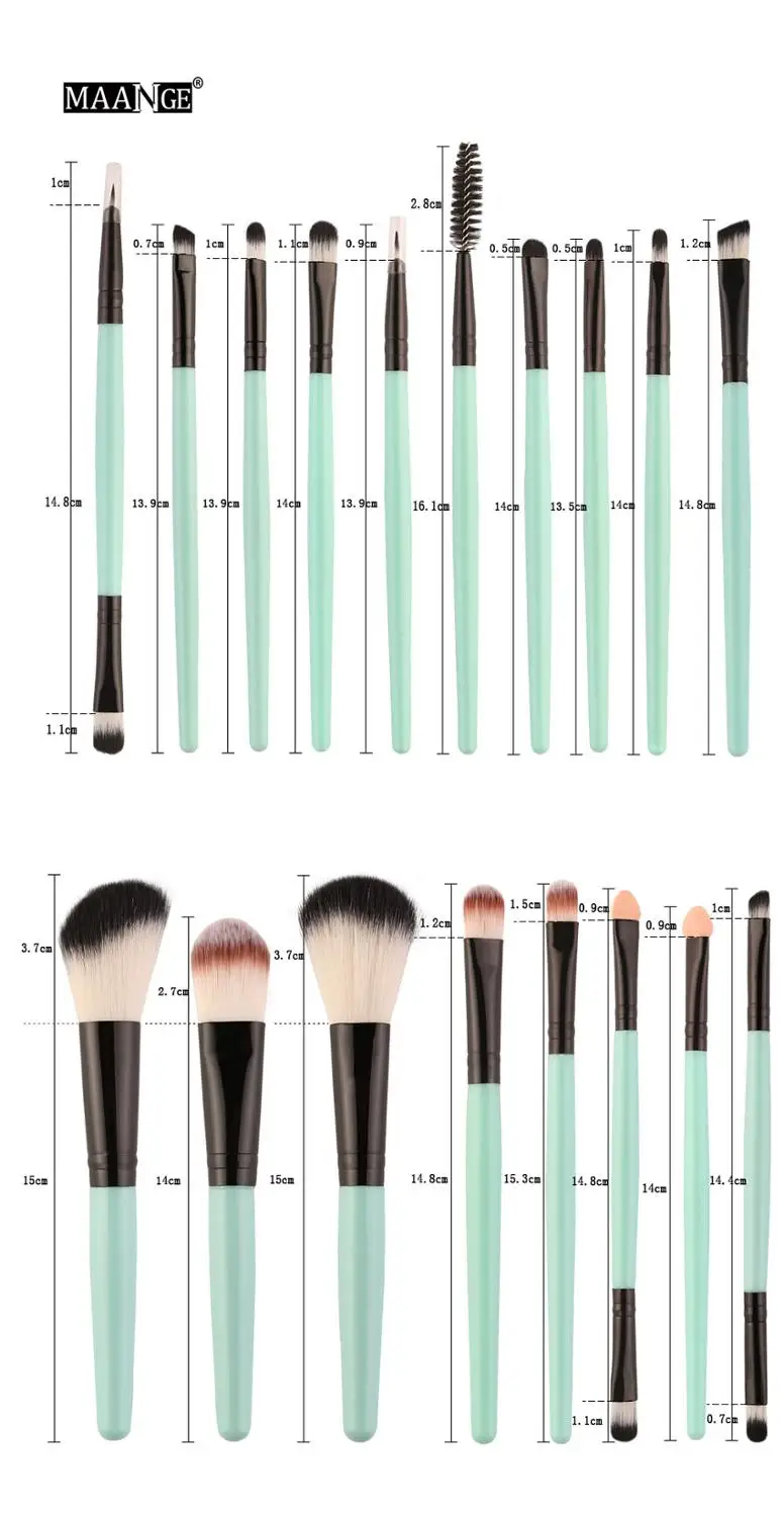 18pcs Black Coffee Professional Makeup Brushes Set Powder Blush Foundation Eyeshadow blending Beauty Make up brush beauty tool
18pcs Black Coffee Professional Makeup Brushes Set Powder Blush Foundation Eyeshadow blending Beauty Make up brush beauty tool