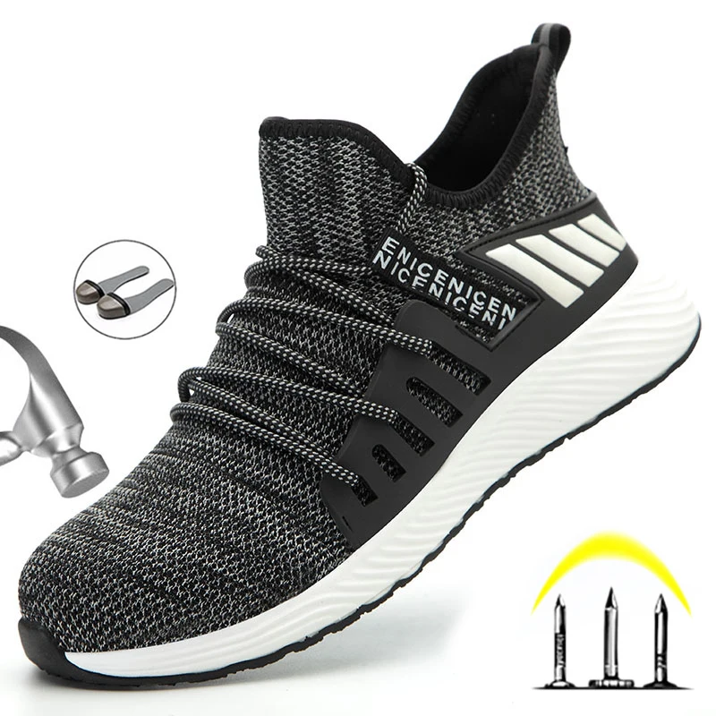Lightweight Steel-Toed Work Shoes Smash-Proof Stab-Resistant Breathable Soft Four Seasons Non-Slip Protective Shoes Safety Shoes
Lightweight Steel-Toed Work Shoes Smash-Proof Stab-Resistant Breathable Soft Four Seasons Non-Slip Protective Shoes Safety Shoes