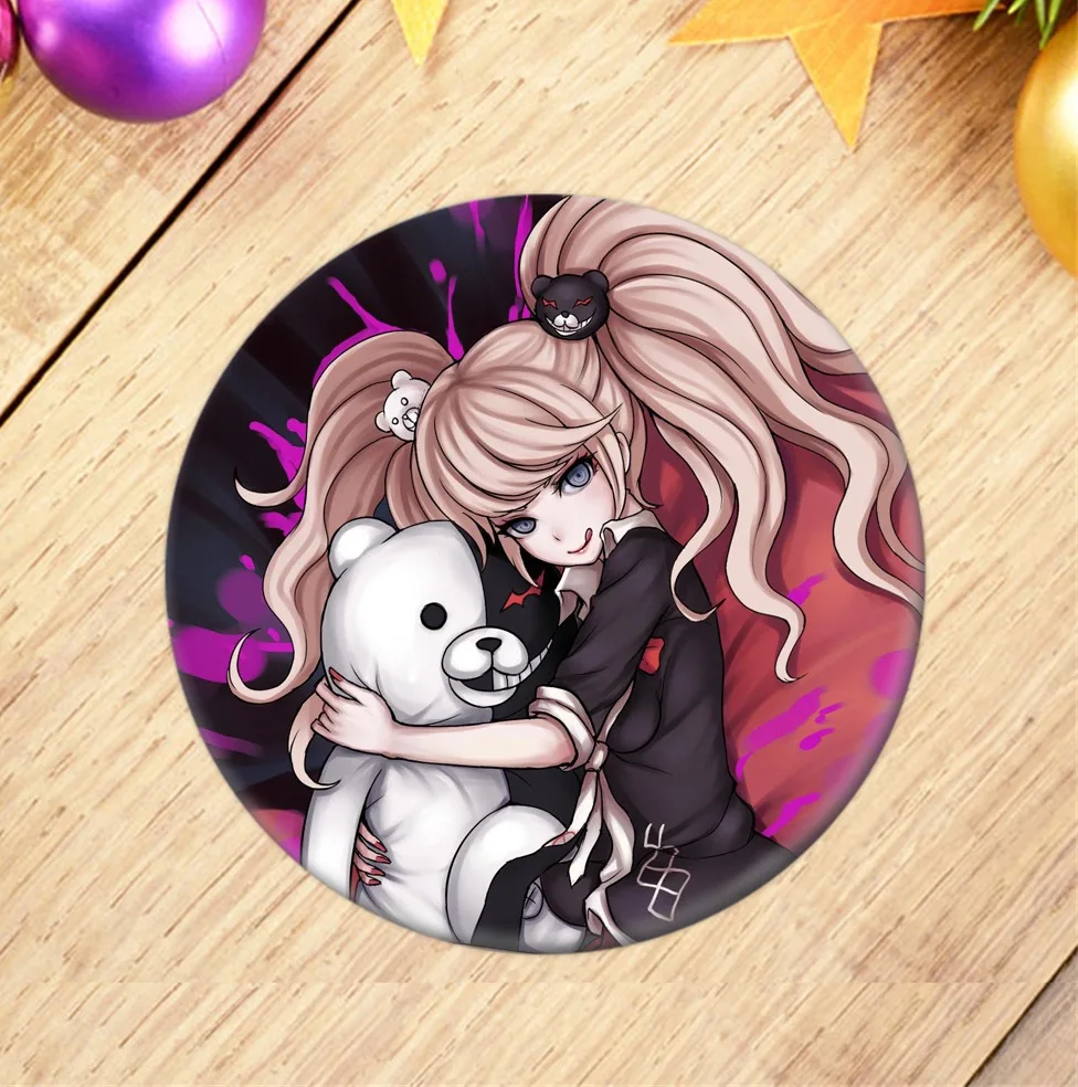 Игра Аниме Danganronpa: Trigger Happy Havoc значок для косплея мультяшная фигура металлический