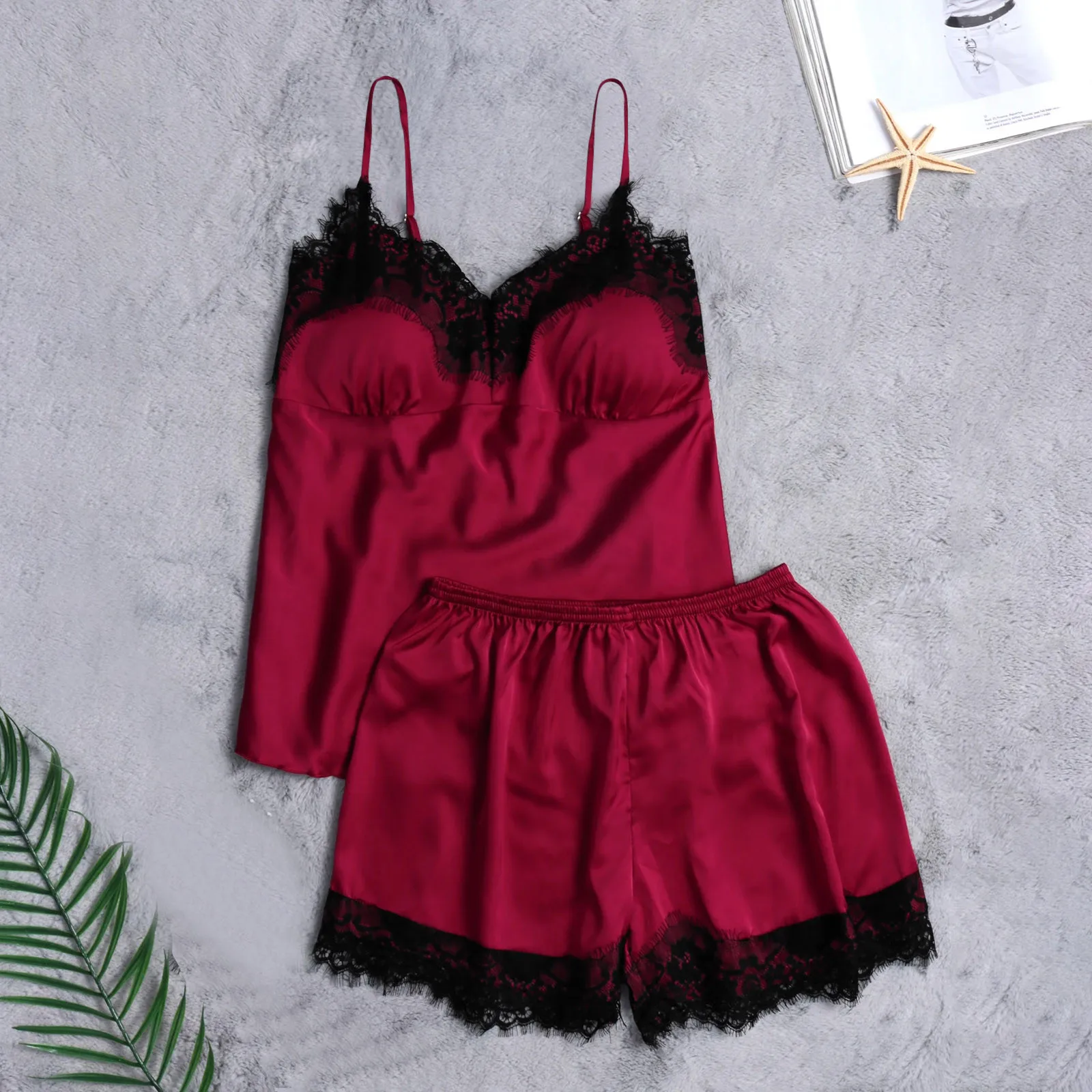 2PC Women Sexy Lace Lingerie sling pajamas set Nightwear Underwear Babydoll Sleepwear Set Women plus size Lingerie pijamas 
2PC Women Sexy Lace Lingerie sling pajamas set Nightwear Underwear Babydoll Sleepwear Set Women plus size Lingerie pijamas