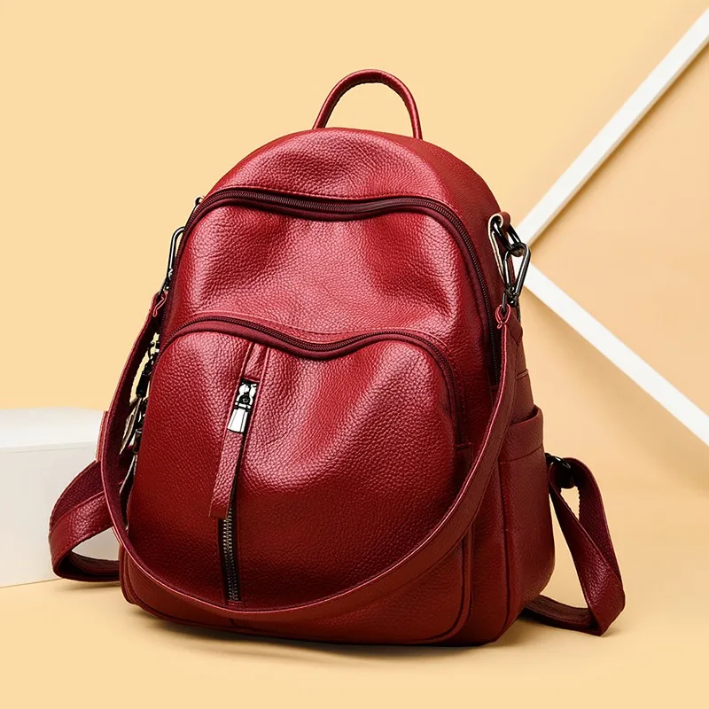 2021 New Women PU Leather Backpacks Female Shoulder Bag Ladies Bagpack Vintage School Bags For Girls Travel Back Pack Sac A Dos
2021 New Women PU Leather Backpacks Female Shoulder Bag Ladies Bagpack Vintage School Bags For Girls Travel Back Pack Sac A Dos