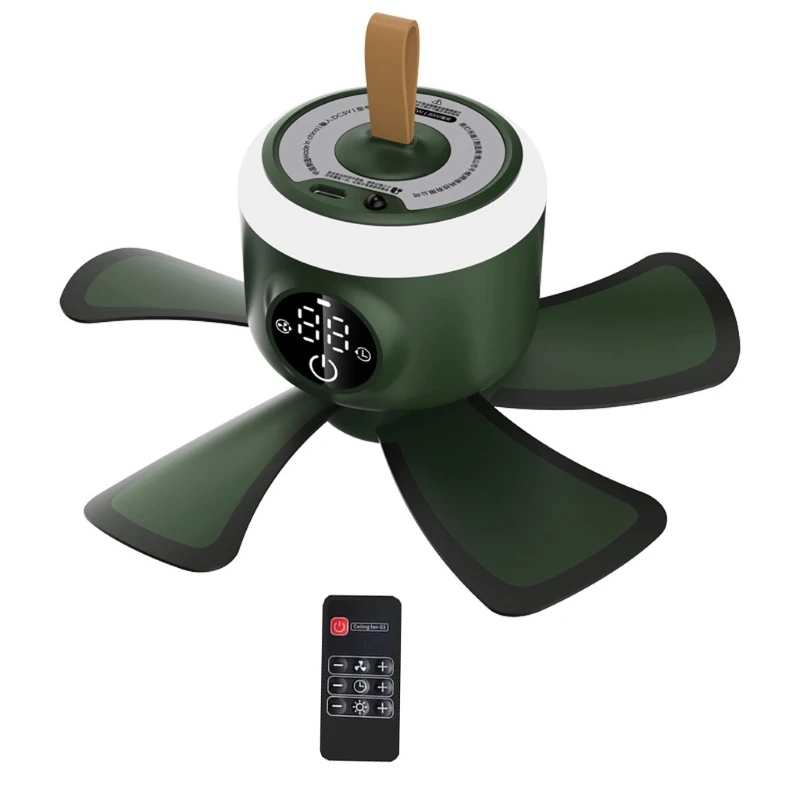 8000mAh USB Rechargeable Remote Control Timing Camping Fan 4 Gears Tent Ceiling Fan with LED Lamp for Home Outdoor Bed
8000mAh USB Rechargeable Remote Control Timing Camping Fan 4 Gears Tent Ceiling Fan with LED Lamp for Home Outdoor Bed
