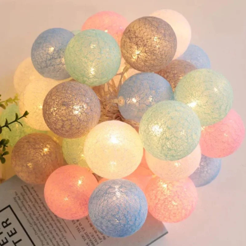 20 LED Cotton Ball Garland String Lights Christmas Fairy Lighting Strings for Outdoor Holiday Wedding Xmas Party Home Decoration 
20 LED Cotton Ball Garland String Lights Christmas Fairy Lighting Strings for Outdoor Holiday Wedding Xmas Party Home Decoration