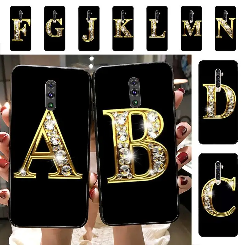 YNDFCNB Custom golden Alphabet Letter Phone Case for vivo Y91C Y11 17 19 53 81 31 91 for Oppo a9 2020
YNDFCNB Custom golden Alphabet Letter Phone Case for vivo Y91C Y11 17 19 53 81 31 91 for Oppo a9 2020