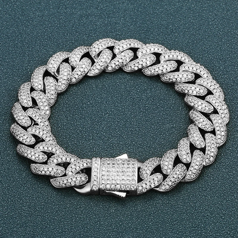 High Quality 15mm Bracelet Iced Out Micro Pave Cubic Zirconia Cuban Chain Bracelet For Men's Hip Hop Jewelry Gift Dropshipping
High Quality 15mm Bracelet Iced Out Micro Pave Cubic Zirconia Cuban Chain Bracelet For Men's Hip Hop Jewelry Gift Dropshipping
