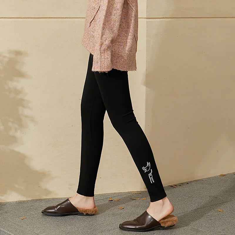 Amii Minimalism Winter Women's Leggings Fashion Embroidery Stretch Thick Slim Fit Pants For Women Female Leggings 12030534 
Amii Minimalism Winter Women's Leggings Fashion Embroidery Stretch Thick Slim Fit Pants For Women Female Leggings 12030534