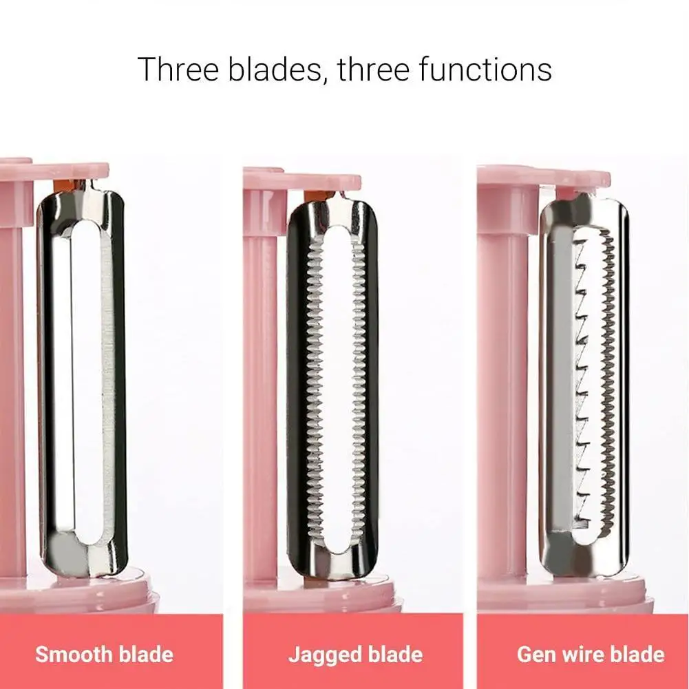 3 In 1 Multi-function Vegetable Peeler Steel Scraping Grater For Kitchen Vegetables Potato Carrot Slicer Cheese Butter
3 In 1 Multi-function Vegetable Peeler Steel Scraping Grater For Kitchen Vegetables Potato Carrot Slicer Cheese Butter